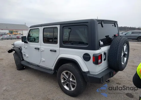 2022 Jeep Wrangler Unlimited Sahara 4X4 из США, поврежденный, VIN 1C4HJXEN3NW244145